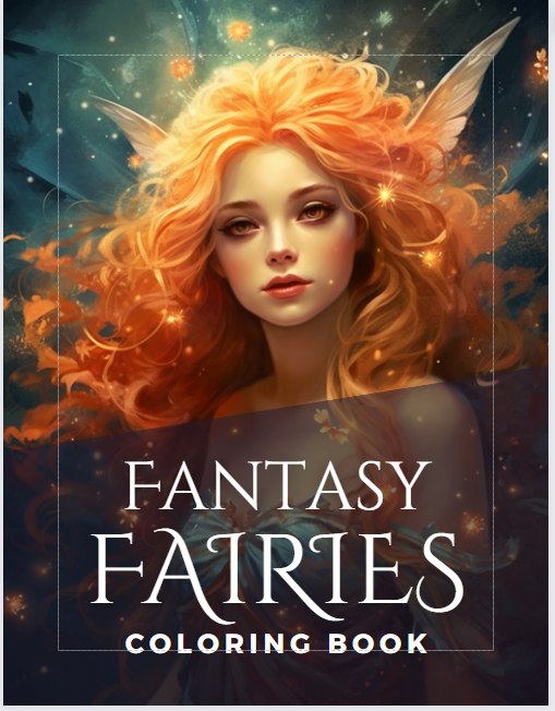 Fantasy Fairies Coloring Book